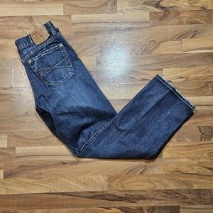 Stetson 1312 Straight Leg Jeans Men’s 34x32 Dark Wash Western